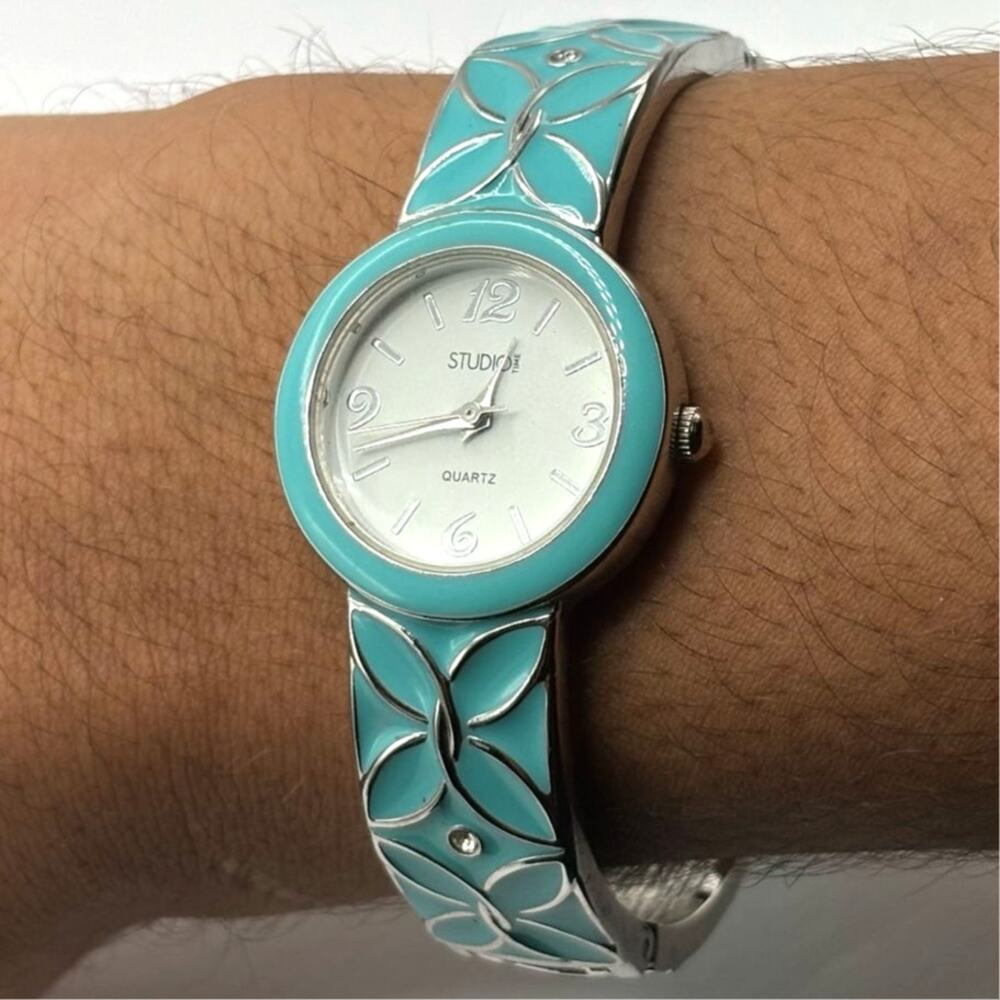 Turquoise Studio Time Cuff Watch - Picture 2 of 3